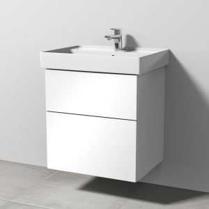Sanipa 3way Waschtischunterbau für Keramik-Waschtisch Collaro 60 cm, 2 Auszüge mit Push to open