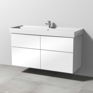 Sanipa 3way Waschtischunterbau für Keramik-Waschtisch Collaro 120 cm, 4 Auszüge mit Push to open