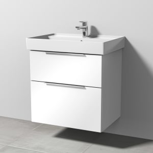 Sanipa 3way Waschtischunterbau für Keramik-Waschtisch Collaro 65 cm, 2 Auszüge mit Aufsatzgriff