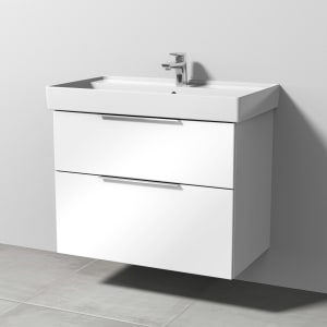 Sanipa 3way Waschtischunterbau für Keramik-Waschtisch Collaro 80 cm, 2 Auszüge mit Aufsatzgriff