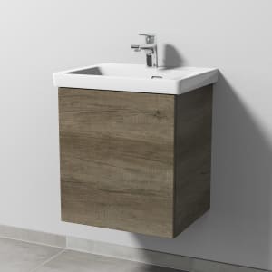 Sanipa 3way Waschtischunterbau für Keramik-Waschtisch Subway 3.0 50 cm, 1 Tür, Anschlag links, mit Push to open