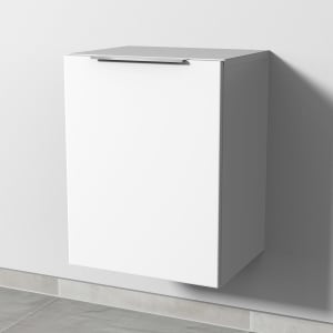 Sanipa 4balance Anbauschrank 40 cm, 1 Tür mit Griff schwarz matt, Anschlag rechts