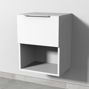 Sanipa 4balance Anbauschrank 40 cm, 1 Auszug mit Griff, 1 offenes Fach