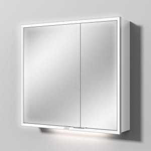 Sanipa Reflection Melamin-Spiegelschrank MILO 80 mit 2 Türen