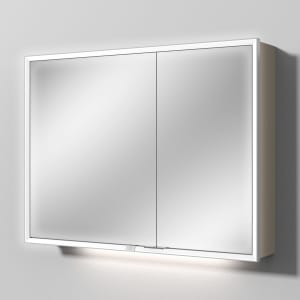 Sanipa Reflection Melamin-Spiegelschrank MILO 100 mit 2 Türen
