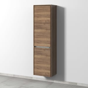 Sanipa Twiga Hochschrank 47,5 cm, 2 Türen mit Türanschlag links, inkl. LED-Beleuchtung