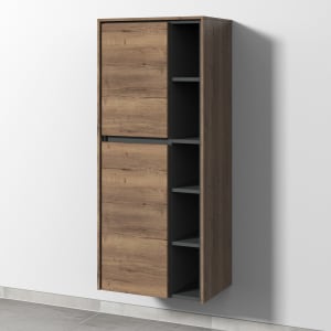 Sanipa Twiga Stauraumschrank 52,5 cm, 2 Türen mit Türanschlag links
