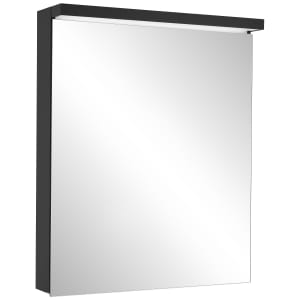 Schneider BORDO TW Spiegelschrank ALU1 60/1/TW/L 59,5 x 73,1 cm, Steckdose links, DE