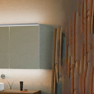 Schneider BORDO TW Spiegelschrank ALU1 100/2/TW 99,5 x 73,1 cm, DE