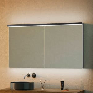 Schneider BORDO TW Spiegelschrank ALU1 130/2/TW 129,5 x 73,1 cm, DE