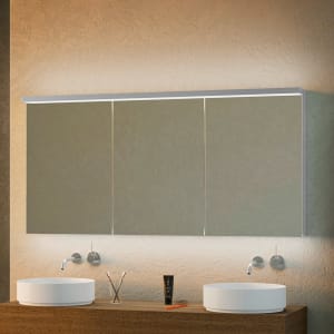 Schneider BORDO TW Spiegelschrank ALU1 150/3/GT/TW 149,5 x 73,1 cm, DE