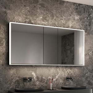 Schneider GLOW classic HCL Spiegelschrank PLU1 150/3/HCL 152,5 x 73,1 cm mit 2 Steckdosen, DE