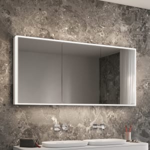 Schneider GLOW classic HCL Spiegelschrank PLU1 150/3/GT/HCL 152,5 x 73,1 cm mit 2 Steckdosen, CH