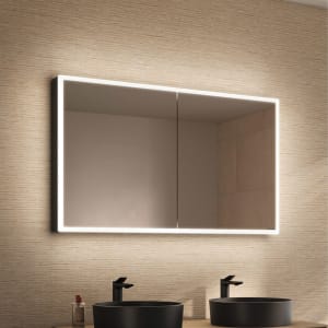 Schneider GLOW D2W Spiegelschrank GLO1 120/2/D2W 121,3 x 73,6 cm, 2-türig, DE