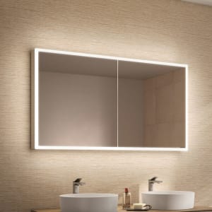 Schneider GLOW D2W Spiegelschrank GLO1 130/2/D2W 131,3 x 73,6 cm, 2-türig, CH