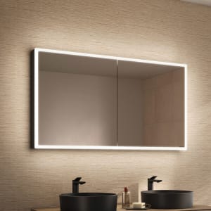 Schneider GLOW D2W Spiegelschrank GLO1 130/2/D2W 131,3 x 73,6 cm, 2-türig, CH