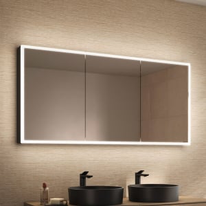 Schneider GLOW D2W Spiegelschrank GLO1 150/3/GT/D2W 151,3 x 73,6 cm, DE