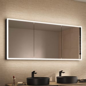 Schneider GLOW D2W Spiegelschrank GLO1 160/3/GT/D2W 161,3 x 73,6 cm, DE