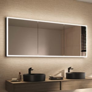 Schneider GLOW D2W Spiegelschrank GLO1 180/3/GT/D2W 181,3 x 73,6 cm, DE