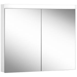 Schneider LOW plus LED Spiegelschrank LOP 90/2/LED 89,5 x 74,7 cm, 3000 K, Doppelsteckdose links und rechts, CH