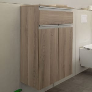 SCHÖNER WOHNEN-Kollektion Stockholm Highboard 60,2 x 89,2 cm mit 1 Schubkasten und 1 Wäscheauszug