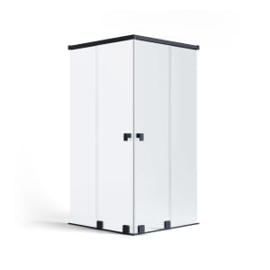 SCHÖNER WOHNEN-Kollektion FIT 2 Schiebetüren mit 2 festen Glaselementen 200 x 200 x 210 cm, mit Temperdur-Beschichtung