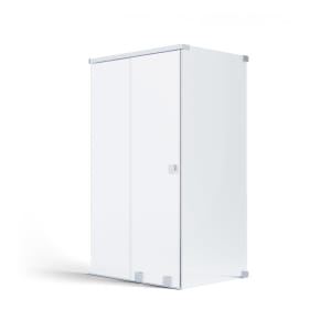 SCHÖNER WOHNEN-Kollektion FIT Schiebetür mit Seitenwand 200 x 140 x 210 cm, mit Temperdur-Beschichtung, Türanschlag links