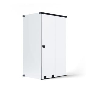 SCHÖNER WOHNEN-Kollektion FIT Schiebetür mit Seitenwand 200 x 140 x 210 cm, Türanschlag rechts