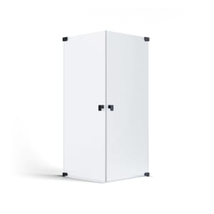 SCHÖNER WOHNEN-Kollektion FIT 2 Drehtüren 110 x 110 x 210 cm, mit Temperdur-Beschichtung