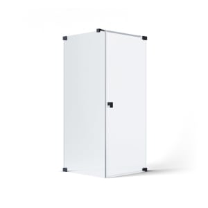 SCHÖNER WOHNEN-Kollektion FIT Drehtür mit Seitenwand 110 x 140 x 210 cm, Türanschlag rechts