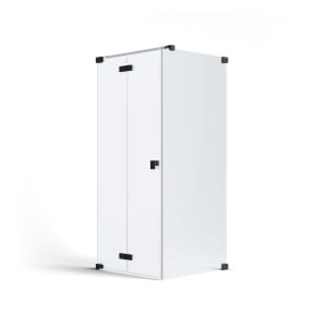 SCHÖNER WOHNEN-Kollektion FIT Drehfalttür mit Seitenwand 120 x 140 x 210 cm, Türanschlag links