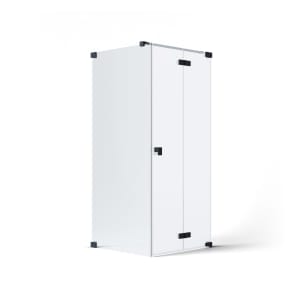 SCHÖNER WOHNEN-Kollektion FIT Drehfalttür mit Seitenwand 120 x 140 x 210 cm, Türanschlag rechts