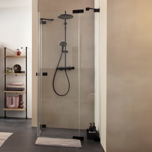 SCHÖNER WOHNEN-Kollektion FIT 2 Drehtüren mit 2 festen Glaselementen 140 x 140 x 210 cm