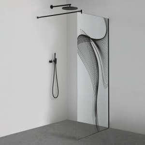 Sprinz Inloop Black Curve Seitenwand 100 x 210 cm mit SpriMedical