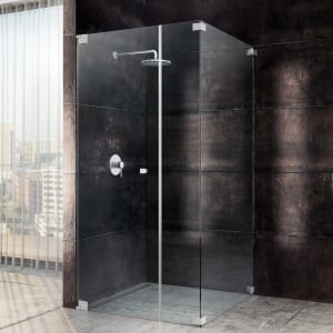 Sprinz Omega Drehtür mit Festteil und Seitenwand bis 100 x 100 x 200 cm