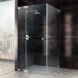 Sprinz Omega Drehtür mit Festteil und Seitenwand bis 90 x 90 x 200 cm