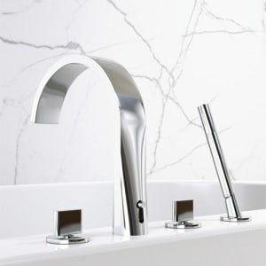 Steinberg Serie 280 4-Loch Wannenrand-Armatur