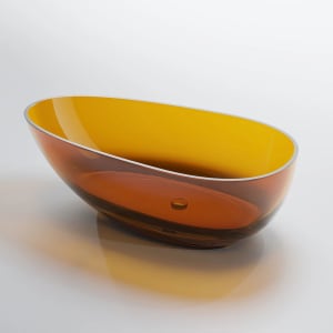 Steinberg Serie 489 freistehende Badewanne aus Polyresin 168 x 85 cm
