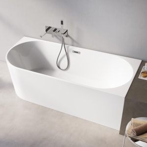 Steinkamp Loft Eckbadewanne 180 x 80 cm links mit angeformter Schürze