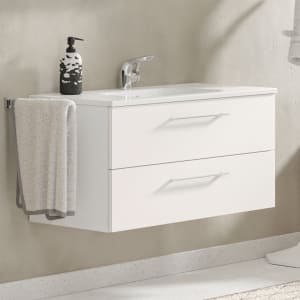 Steinkamp Joy 2.0 Waschtischunterschrank 100 cm mit Pelipal Waschtisch