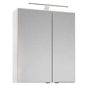 Steinkamp Joy 2.0 Spiegelschrank 60 cm mit 2 Türen und LED-Aufsatzleuchte