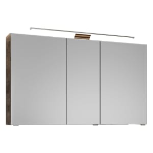 Steinkamp Joy 2.0 Spiegelschrank 120 cm mit 3 Türen und LED-Aufsatzleuchte