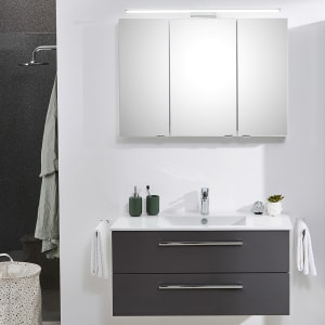 Steinkamp Life 2.0 Badmöbel Set 101 cm mit LED-Spiegelschrank