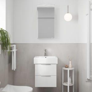 Steinkamp Living 2.0 / Duravit Vero Badmöbel Set 50 cm mit Spiegelschrank