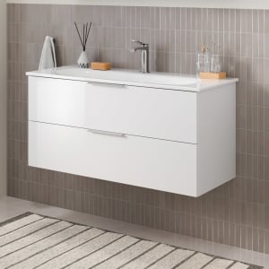 Steinkamp Living 2.0 / GROHE Essence Waschtisch mit Unterschrank 100 cm