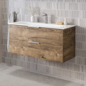 Steinkamp Living 2.0 / GROHE Essence Waschtisch mit Unterschrank 100 cm