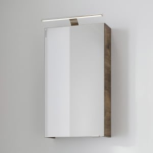 Steinkamp Living 2.0 Spiegelschrank 40 cm mit 1 Tür und LED-Aufsatzleuchte
