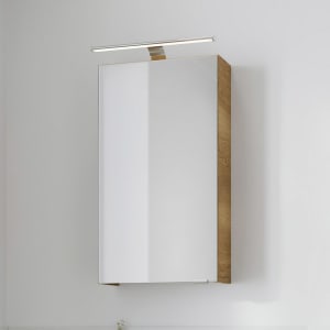 Steinkamp Living 2.0 Spiegelschrank 40 cm mit 1 Tür und LED-Aufsatzleuchte