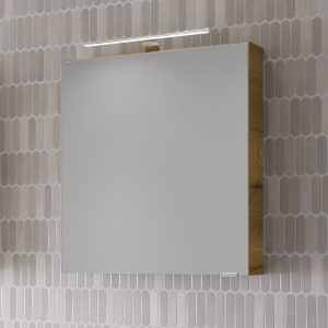Steinkamp Living 2.0 Spiegelschrank 60 cm mit 1 Tür und LED-Aufsatzleuchte