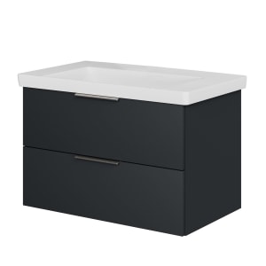 Steinkamp Living 2.0 / Villeroy & Boch Subway 3.0 Waschtisch mit Unterschrank 80 cm